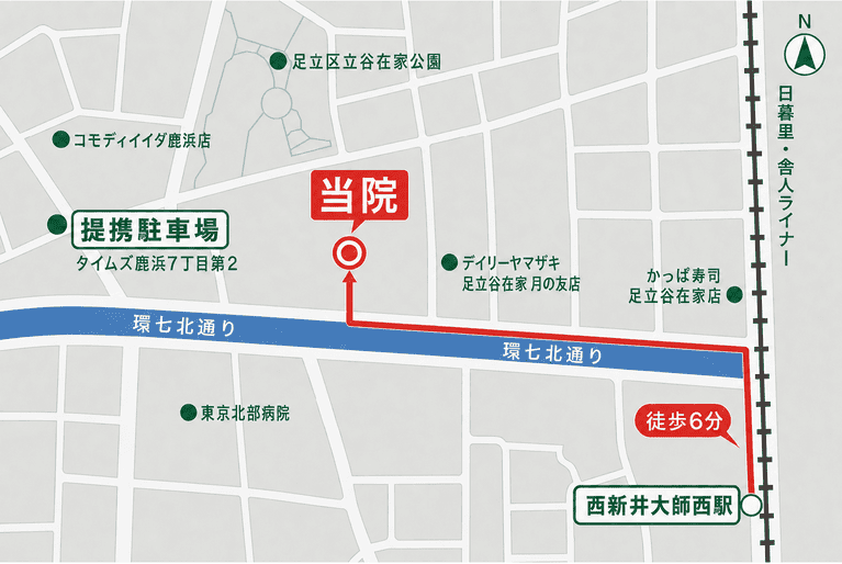 心臓・脳・血管のしばはし内科のマップ
